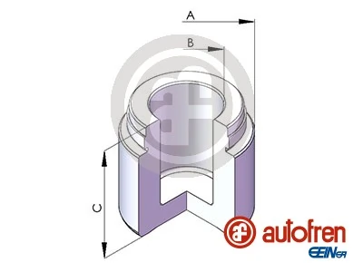 Piston, brake caliper